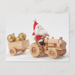 Christmas driver holiday postcard