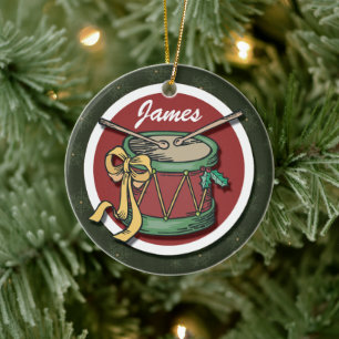 Christmas Drum Ornament