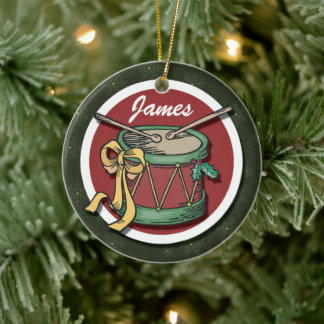Christmas Drum Ornament