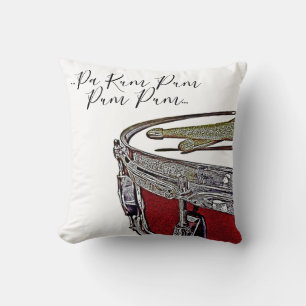 Christmas Drum Pillow Drummer Boy Snare Drum Stick