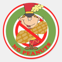 Christmas Drummer Boy No Peanuts Stickers