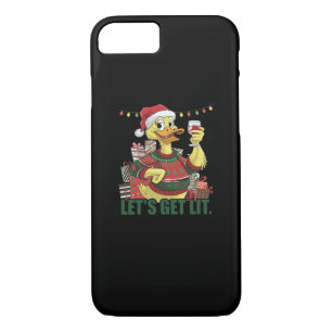 Christmas Duck, Let's Get Lit  iPhone 8/7 Case