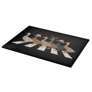 Christmas Ducks Funny Animals Xmas Farm Lover Gift Cutting Board