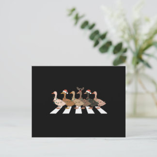 Christmas Ducks Funny Animals Xmas Farm Lover Gift Holiday Postcard