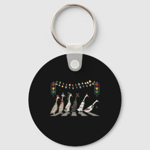 Christmas Ducks  Key Ring