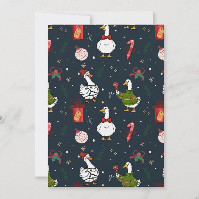 Christmas Ducks Party Invitation (Front)