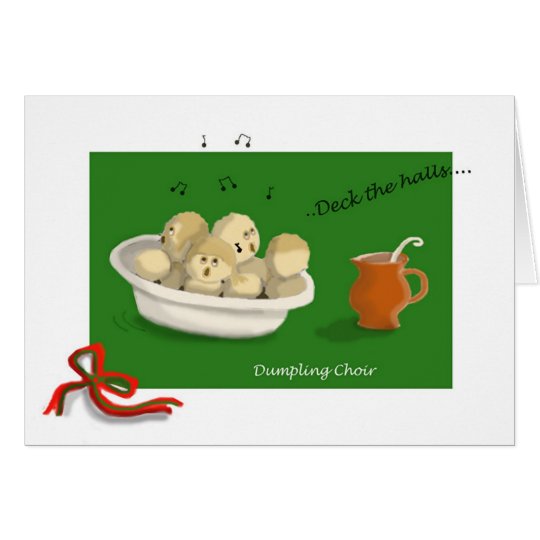 Christmas Dumpling Choir Card