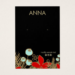Christmas Earring Display Card