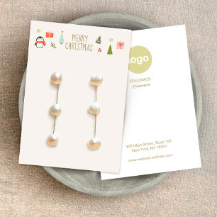 Christmas Earring Logo Display Card