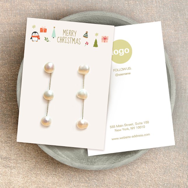 Christmas Earring Logo Display Card (Creator Uploaded)
