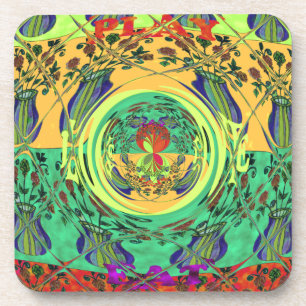 Christmas Eat Love Play Hakuna Matata Colour.png Coaster