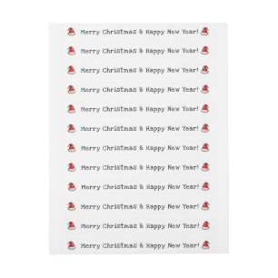 Christmas Egg Carton Seal Temper-proof  Wrap Around Label