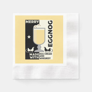 Christmas Eggnog Punch Napkin