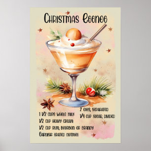 Christmas eggnog recipe Christmas Poster