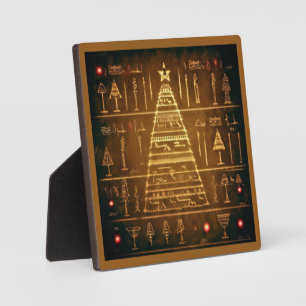 Christmas Egyptian Hieroglyphs 3 Plaque