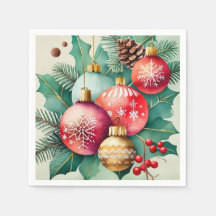 Christmas Elegance in Watercolor