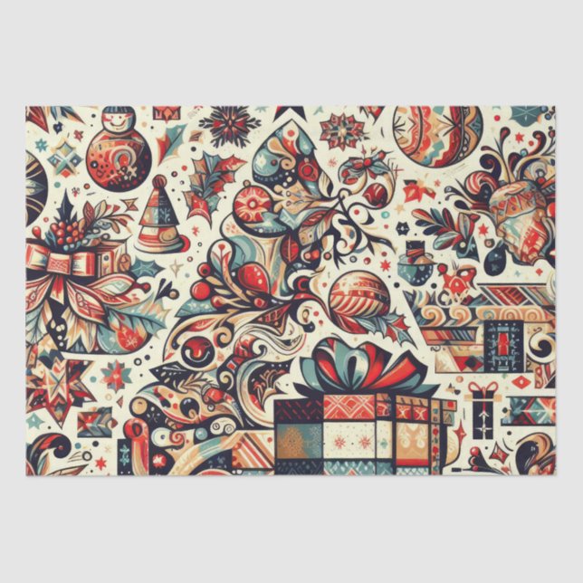 Christmas Elegance n29 Tissue Paper (Front)