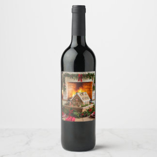 Christmas Elegance Wine Label