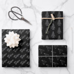 Christmas elegant black and white wrapping paper sheet<br><div class="desc">Christmas elegant black and white Wrapping Paper Sheets</div>