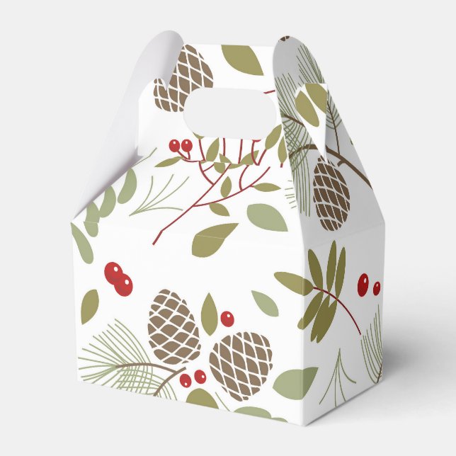 Christmas, elegant, winter. gift box (Front Side)