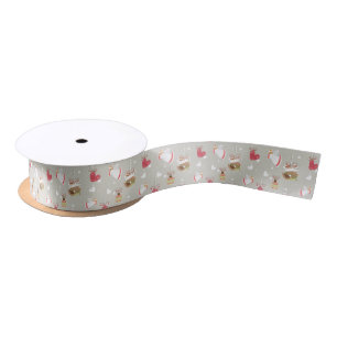 Christmas Elements Angels Birdies Satin Ribbon