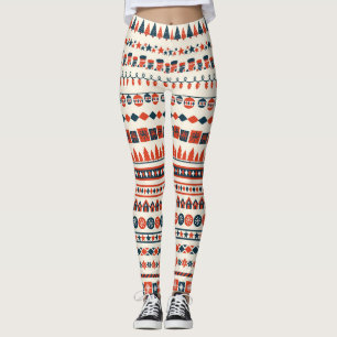 Christmas Elements Pattern Leggings