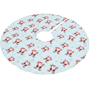 Christmas Elements Santa Claus Brushed Polyester Tree Skirt
