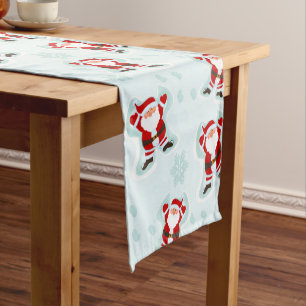 Christmas Elements Santa Claus Table Runner