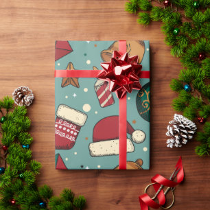 Christmas Elements Wrapping Paper