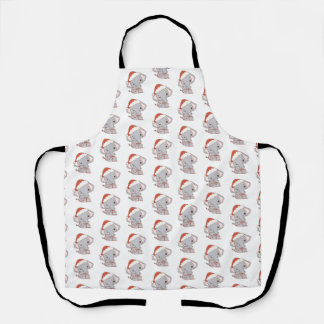 Christmas Elephant Apron