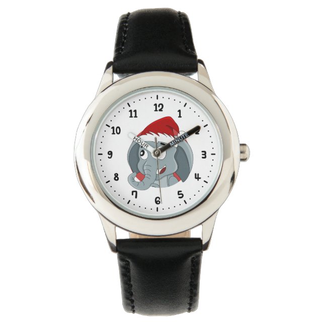 Christmas elephant cartoon watch (Front)
