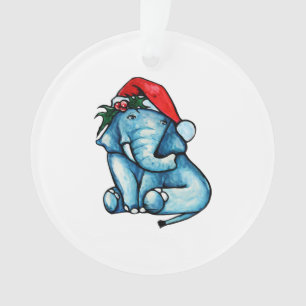 Christmas Elephant Ornament