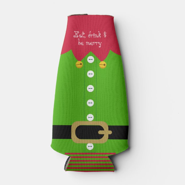 Christmas Elf Bottle Cooler (Front)