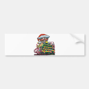 Christmas Elf Bumper Sticker