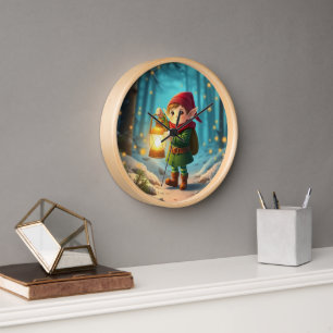 Christmas elf clock