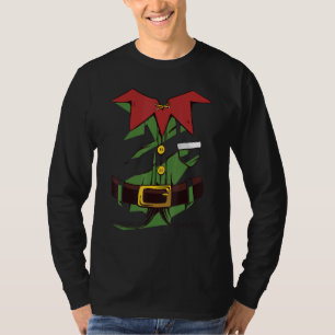 Christmas Elf Costume Uniform Party Women Men T-Shirt