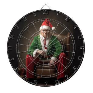 Christmas Elf Donald Trump Dartboard