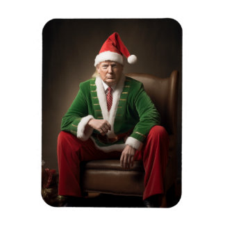 Christmas Elf Donald Trump Magnet