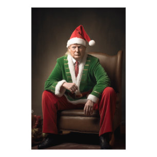 Christmas Elf Donald Trump Photo Print