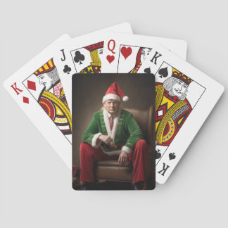 Christmas Elf Donald Trump Playing Cards