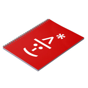 Christmas Elf Emoticon Xmas ASCII Text Art Notebook