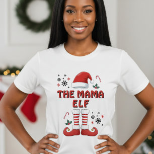 Christmas Elf Family Matching Funny White T-Shirt
