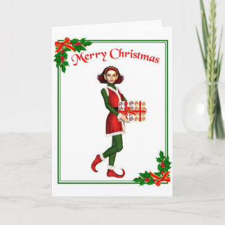 Christmas Elf Holiday Card