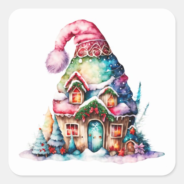Christmas Elf House Stickers (Front)