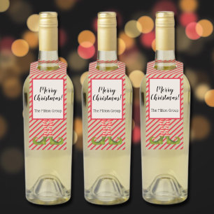 Christmas Elf Leg Holiday Bottle Tag