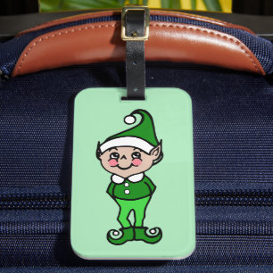 Christmas Elf Luggage Tag