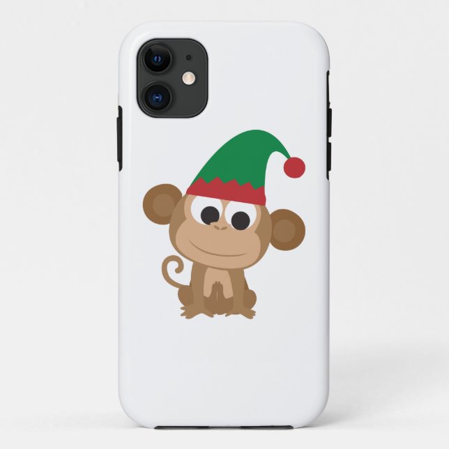 Christmas Elf Monkey Case-Mate iPhone Case (Back)
