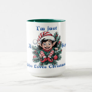 Christmas Elf Mug Festive Holiday Gift for Boys