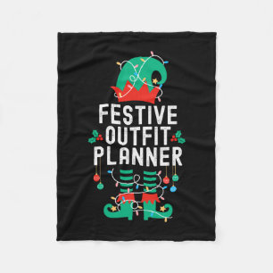 Christmas Elf Office Team Party Family Matching _1 Fleece Blanket