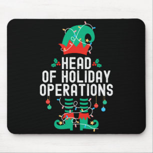 Christmas Elf Office Team Party Family Matching _1 Mouse Pad